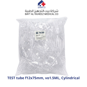TEST TUBE 12x75mm, vo1.5ML, Cylindrical